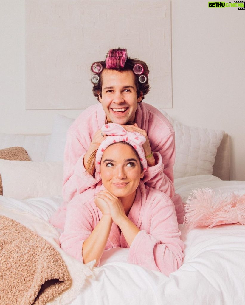 David Dobrik Instagram - If I look happy in these photos it’s because it was BEFORE we got our buttholes waxed!! I'm partnering with @dollarshaveclub for their #MenGetReal campaign to show you I’m prettier than Natalie. Sometimes even the most handsome guys need a little self care and I do love Natalie rubbing my feet 🙃 Dollar Shave Club's got all your grooming needs covered, now at a store near you!! #ad #MenGetReal #DollarShaveClub