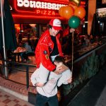 David Dobrik Instagram – 320,000 slices and 10 extra pounds of david later, we are officially 1 year old!!! I couldn’t be more proud of our restaurant and happy that you all enjoy eating and hanging there as much as i do. Thank you thank you for making this so special !! HAPPY BIRTHDAY @doughbriks !! Doughbriks Pizza