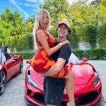 David Dobrik Instagram - CORINNA JUST SURPRISED ME WITH A NEW FERRARI WHAT IS GOING ON @corinnakopf