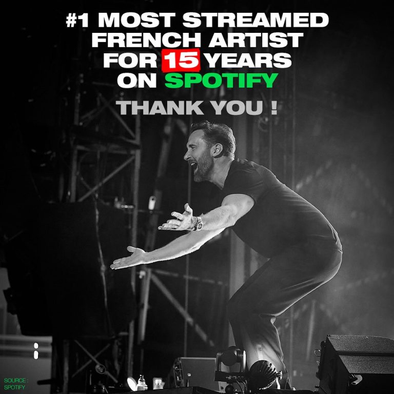 David Guetta Instagram - I'm the most streamed French Artist in the world for 15 years, since @spotify was founded 😳😳😳 INCREDIBLE Thank you 🙏🏼 Paris, France