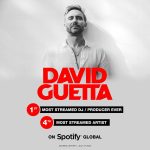 David Guetta Instagram - We made history together! It's the first time that a DJ / producer has ranked so high in the overall @spotify chart 🫶🏼🙌🏼🫶🏼 Ibiza, Spain