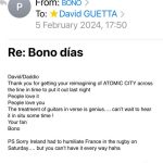 David Guetta Instagram - ✅ Achievement unlocked!!! Such an honor to add my touch to a @u2 track!!! My remix of “Atomic City” is OUT NOW!!! 🔗 link in bio Sphere