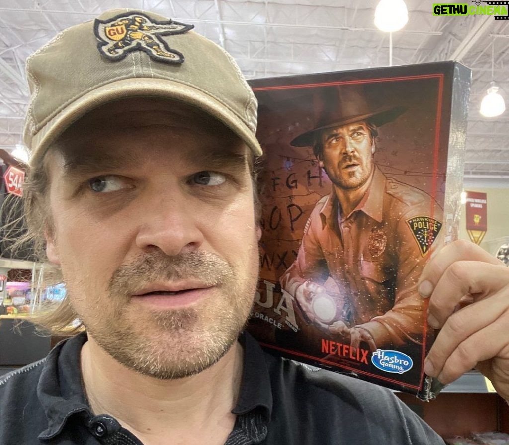 David Harbour Instagram - When I die, spread my ashes in the board game section of the now permanently closed Fry’s electronics in Alpharetta, Georgia. If heaven exists, it will look like aisle 18, the janky two button mouse and laptop external usb number pad section. Such love. Such devotion to the dead. God bless you Fry’s. You were the pure blood heir to king radio shack’s throne, and in my memory your niche novelty casts a broad and noble shadow beside that titan Best Buy.