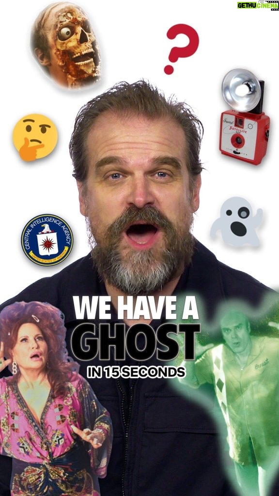 David Harbour Instagram - @dkharbour explains WE HAVE A GHOST in 15 seconds ⏰