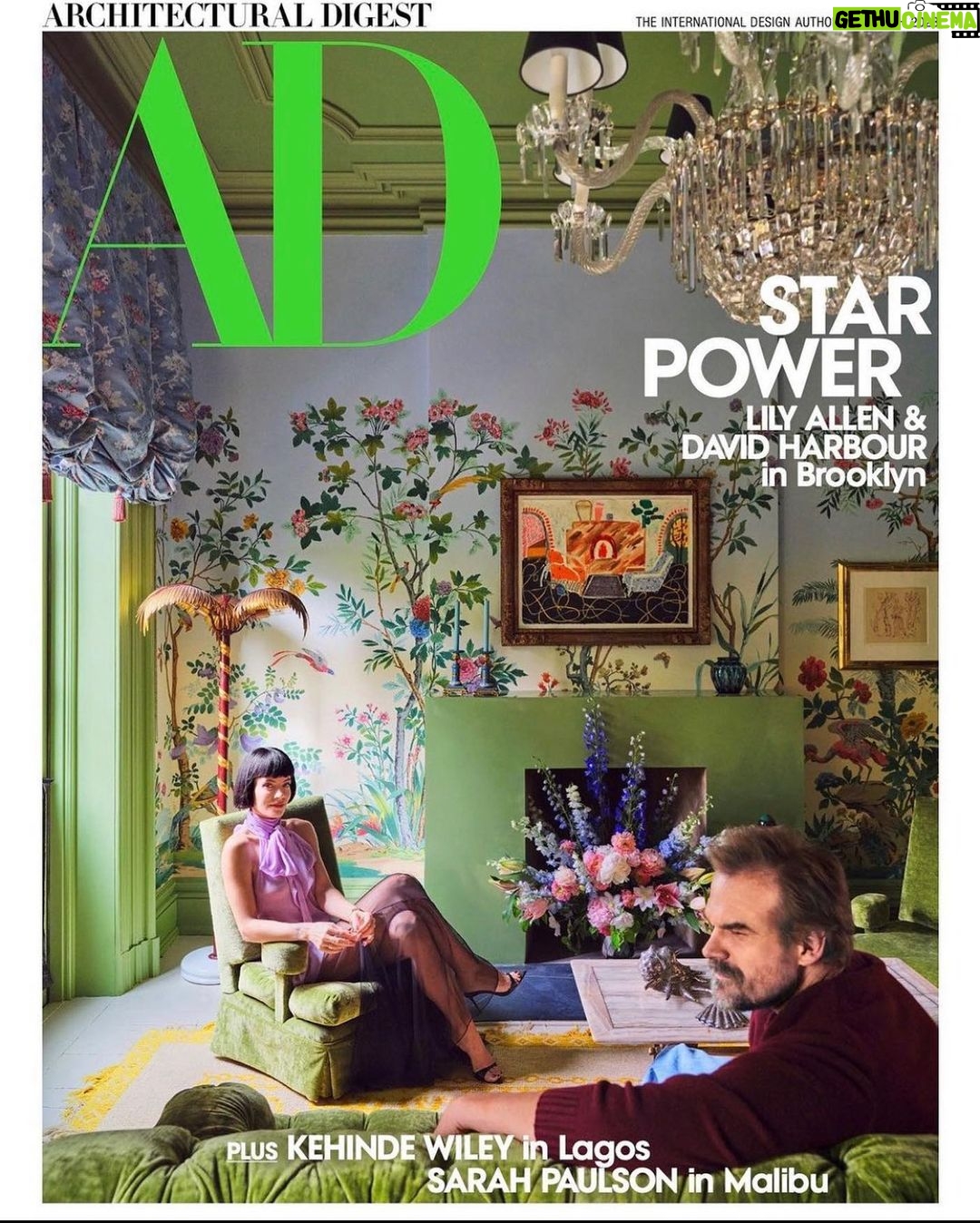 David Harbour Instagram - Weigh in on our controversial ‘tub-on-carpet’ living. Join. The. Convo. My wife @lilyallen and her soulmate @billycotton have designed a very special home we love and our kids think is ridiculous. @designbuildmade killed it, and special shout out to all the hawt ppl at @swelterhouse for my hobbit homes in the backyard. Ty @archdigest for the lovely profile, sorry I ate all the art directed crème puffs. Vid is somewhere online. If you were a fan of my precious LES loft…ooooooooo u gonna hate this😝