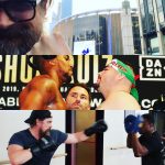 David Harbour Instagram – PUGILISM tonight at @thegarden .  Very excited.  In case Ruiz ain’t enough @anthony_joshua , I’m 250lbs of dense heart and love handles…