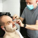 David Harbour Instagram - At the end of s3 I told those Duffer bros that we should shoot the flashbacks post ‘death’ cause I was going to lose the weight and there’d be continuity issues. But they hadn’t been written yet. Luckily, we had the miraculous @barriegower come in and give me the ‘fuller hopper’ face. I hate prosthetics, but Barry/team made it as painless as possible. The results speak for themselves. Shoutout to @amylforsythe as well who has been our makeup dept head since s1, for augmenting, overseeing and being all around generous with the process. And the talented hair chief @sarahhindsgaul who sat down with our gulag ‘barber’ and tested and tested and made sure we could shave my real hair cleanly and theatrically efficiently to catch on camera. We only had one shot at it🙀