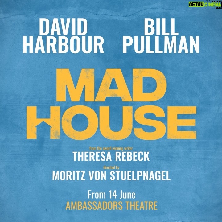 David Harbour Instagram - Tickets are on sale, link in the bio. Starts June 15th ambassadors theater in London for a limited run. Been 7 years since I’ve done a play. CAN’T WAIT! Really can’t wait for you to see this insanely beautiful piece of work by Theresa Rebeck with the extraordinary Bill Pullman and some great brits we’ll be announcing soooooooon.