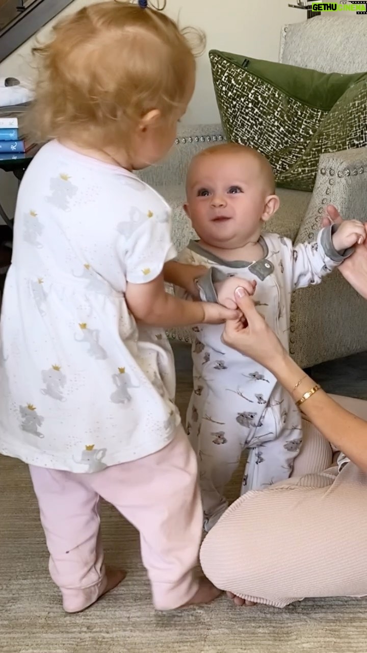 David Henrie Instagram - He stood for the first time!!! And while I was away filming 🥲🥲🥲. Y’all, when you have kids these moments are worth more than all the gold in the entire world, erm I should use a more relative currency, all the Bitcoin in the world!