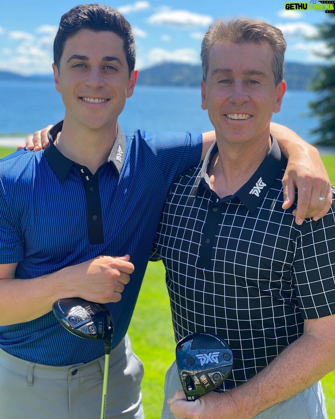 David Henrie Instagram - “If you want to change the world, go home and love your family.” Mother Teresa. Thank you, Poppa, for your love and sacrifice growing up. And thank you for all your dad jokes. Including the 2nd picture of this series, which was certainly your idea, and which only other dads will (may) find funny. And thank you to my wife for giving me the two greatest gifts I’ve ever been given, Pia and James!