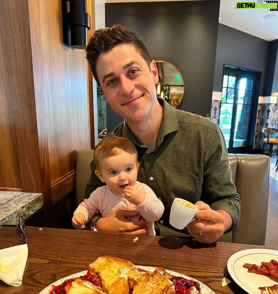 David Henrie Instagram - One of my favorite things in the world is having coffee in the morning with my children.