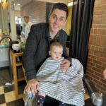 David Henrie Instagram – After he saw his sister get her first cut, the little man got his first! Yes we unabashedly kept some of his hair for the scrap book. And yes I totally threw it away by mistake and I’ve never felt so guilty.
