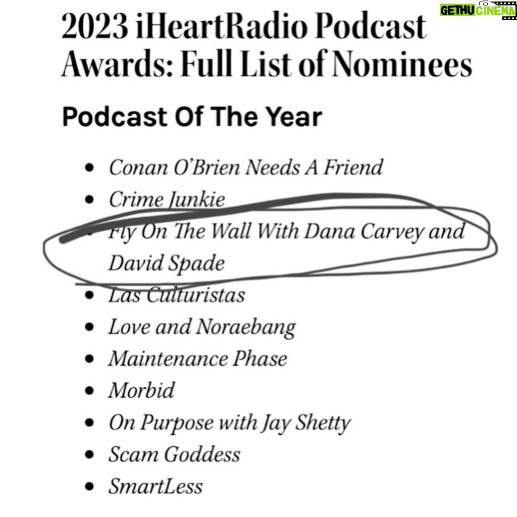 David Spade Instagram - Thanks for checking out the podcast this year peeps. Will be keeping it going in 2023. Lots of crime shows. Hard to compete with the decapitation diaries etc. but appreciate the interest #FlyOnTheWall