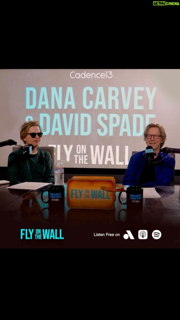 David Spade Instagram - Check out @adamsandler on the podcast now. #FlyonTheWall @thedanacarvey