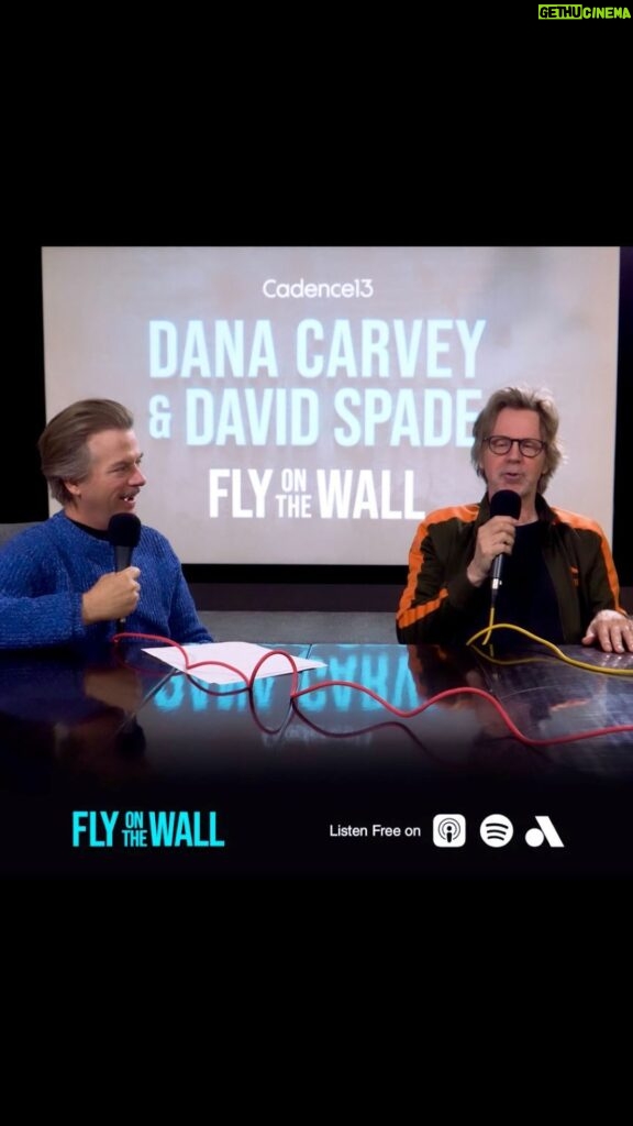 David Spade Instagram - @real_timmeadows on the pod right now. Open up your ears…take a peak #FlyOnTheWall @thedanacarvey