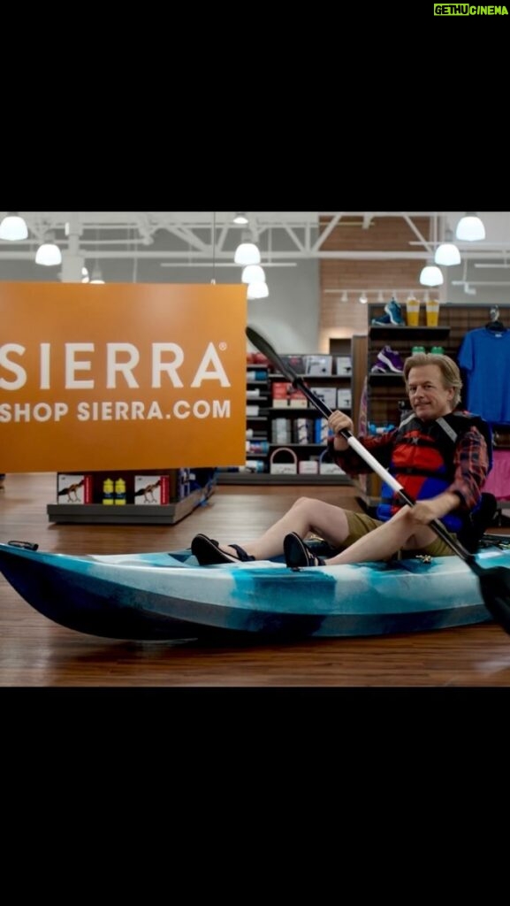 David Spade Instagram - I finally got to work with a kayak. Check it off the old bucket list. Thanks @sierraofficial #ad 🪣