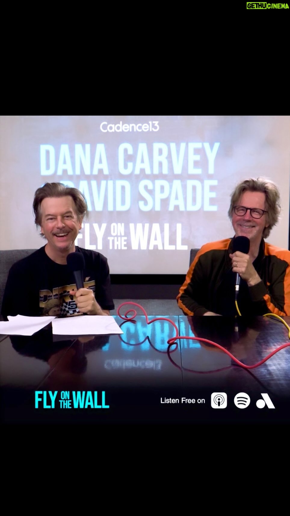 David Spade Instagram - We chat with @sarahkatesilverman I was there for her year on SNL #FlyOnTheWall @thedanacarvey