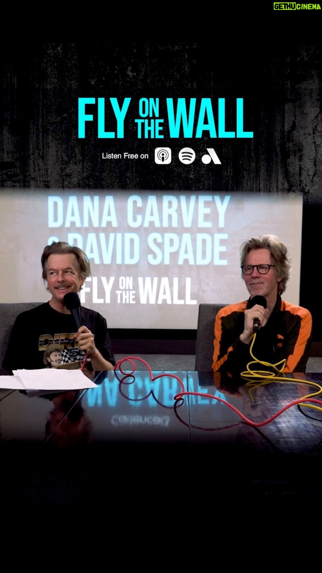 David Spade Instagram - This weeks show…#JonHamm ⭐️⭐️ @thedanacarvey #FlyOnTheWall #podcast