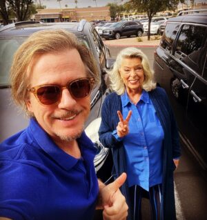 David Spade Instagram - The blues brothers out for xmas!  #mama
