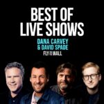 David Spade Instagram - Best of the LIVE Shows. Last pod of the year. See you in January #flyonthewall Link in bio @thedanacarvey #willferrell @adamsandler #zachgaligianakis @shrimpjaj