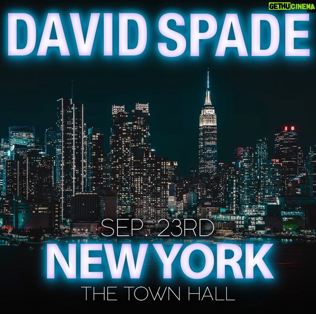 David Spade Instagram - Tour Dates !!