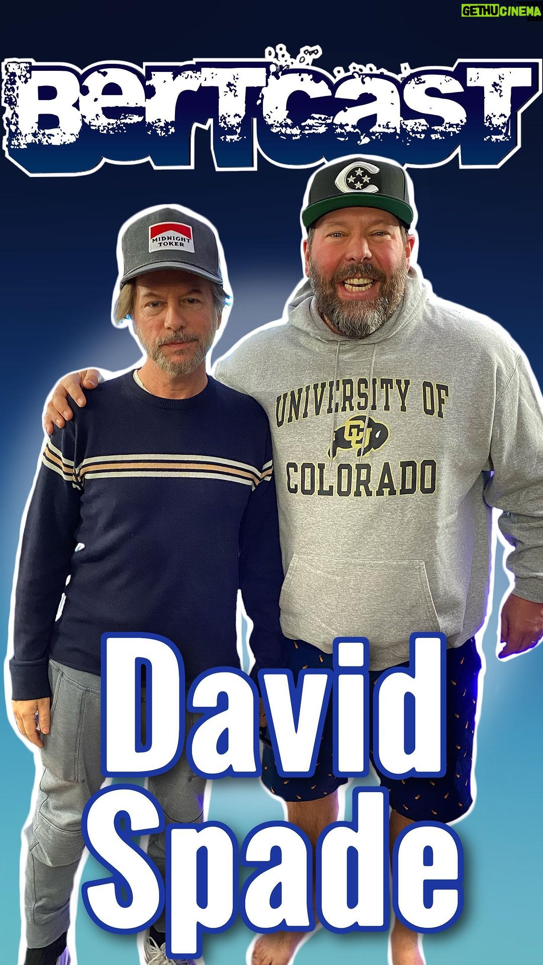 David Spade Instagram - What else do Ila and @davidspade have in common?! New episode of #Bertcast is out now