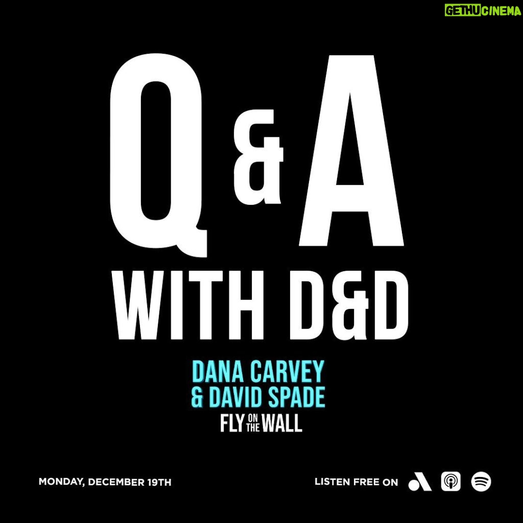 David Spade Instagram - We get a lot of questions written in about different things so we did a whole show answering them and also talking to a few fans. Link in bio