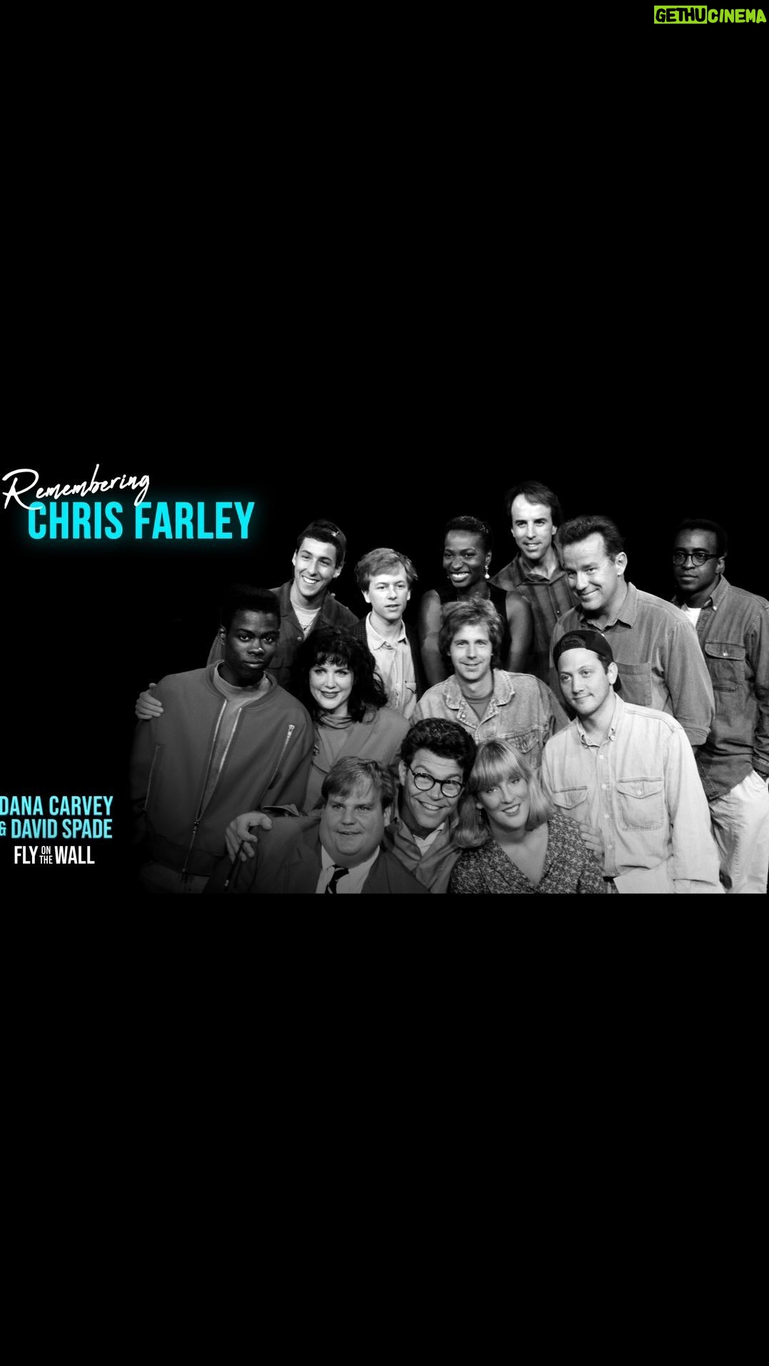 David Spade Instagram - Chris’ brother John was one of our guests on the Chris Farley tribute show. Up now. Link in bio @johnfarley