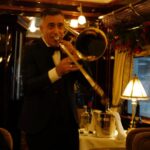 David Walliams Instagram – Fine dining onboard the @vsoetrain