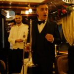 David Walliams Instagram – Fine dining onboard the @vsoetrain