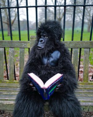 David Walliams Instagram - HAPPY WORLD BOOK DAY from Gertrude the gorilla & me. #worldbookday #codenamebananas