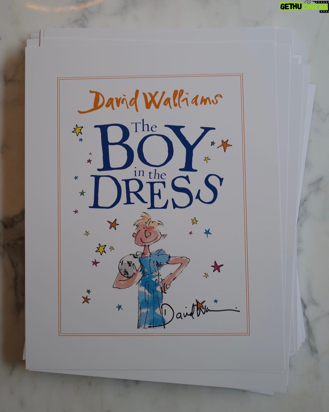 David Walliams Instagram - These beautiful prints with artwork by @quentinblakehq & Tony Ross signed by me are available to buy only @altontowers