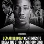 DeMar DeRozan Instagram - “Dinners With DeMar” centers around DeRozan and a guest sharing a meal to speak about the importance of mental health. The Bulls’ star first opened up about his own mental health in a 2018 interview and has been a pioneer on the subject ever since. Draymond Green is featured in the first episode (available now on DeMar’s YouTube channel) — with the next two episodes featuring @DamianLillard and @DwyaneWade. (🎥: @podiumpics)