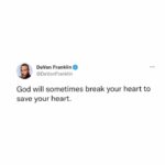 DeVon Franklin Instagram – Even though your heart is breaking right now, God’s plan is to prosper you. Your pain has a purpose.

Comment “PURPOSE” below if you believe it, and tag someone who needs to hear this. #TuesdayMotivation #Purpose #GodsPlan