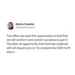 DeVon Franklin Instagram - Stand in your truth! If God has called you to it, He will bring you through it. #truthtalk #encouragingwords #wordsofencouragement