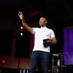 DeVon Franklin Instagram - I can’t begin to tell you how amazing yesterday was at @one.online… I feel like we have a movement starting of singles taking their power back! I spoke on ONE OF ONE Part 2 and the main focus was when it comes to dating, how to become a better evaluator of who does and doesn’t belong in our lives. And we become a better evaluator through accurate thinking! You are ONE OF ONE. There’s no one like you in existence. Know your value. Know your worth and make decisions that support your value and worth…always! Tap the link in my stories to watch the FULL sermon now. 📸: @robin.c33 ONE A Potter’s House Church
