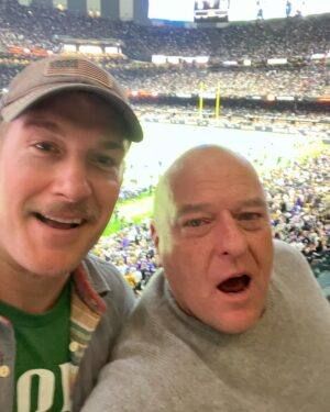 Dean Norris Instagram - @With mu buddy @williamson_joe at Superdome @saints