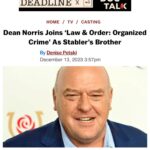 Dean Norris Instagram - Very excited to be working with my old bud Meloni. Gonna be a fun Winter Spring in NYC