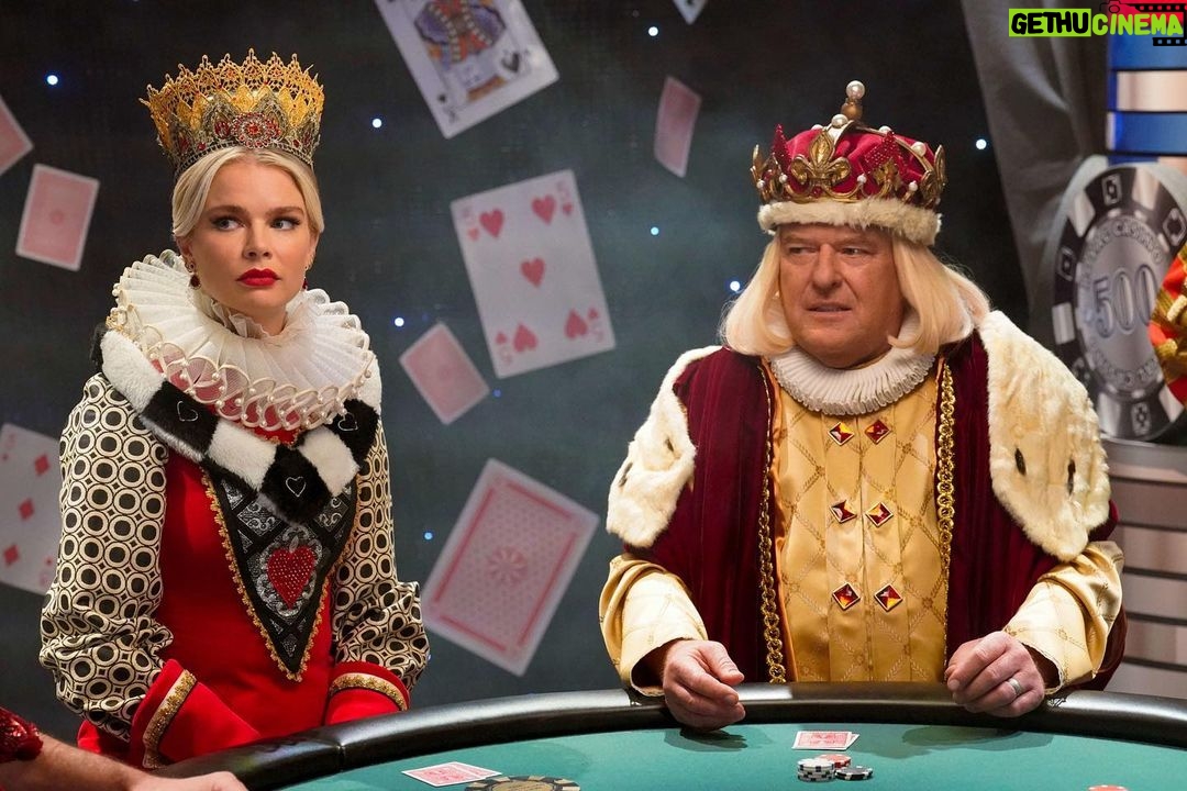Dean Norris Instagram - Why are we playing poker dressed as playing cards? Find out tonite on a new @usofalcbs