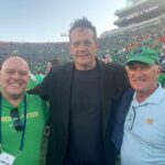 Dean Norris Instagram - On the sidelines for a great #ND game. Bad ending but great game. Got to hang with some legends . Joe Theisman, Tim Brown, Chris Zorich, Jerome Bettis. #notredamefootball #goirish