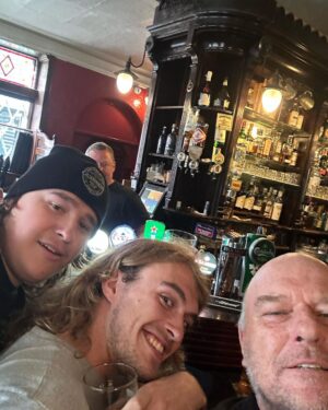 Dean Norris Instagram - My son turned 18 in Dublin. First legal Guinness #guinness #dublin