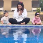Debina Bonnerjee Instagram - I’ll keep these memories in my heart until our next family trip!!! Thank you Team @saffronstays Mograa Laffaire, Alibaug, we loved every bit of our stay ✨❤️