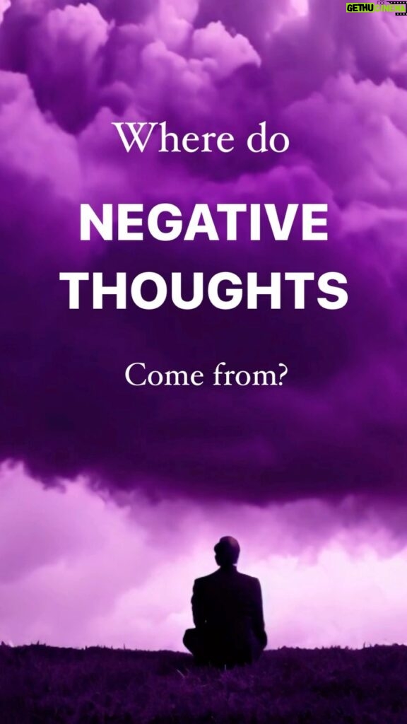 Deepak Chopra Instagram - #AskDeepak “Where do negative thoughts come from?” My response: I assume you mean recurring, intrusive, persistent, negative thoughts. They arise from the unconscious thought patterns established by our past thinking habits. You can’t change them by trying to push them away or with willpower. When you consciously notice a thought, it has arisen to the surface level of the mind, like a bubble that has come up from the bottom of the lake to the surface. To change the thought patterns that give rise to negative thoughts, you must go beyond the surface level of the mind to pure consciousness, the source of thought, your true Self. When you meditate, you experience this source of thought as your Being. Over time, this experience of the source of thought dissolves those deep impressions and frees the mind from negative thoughts. Love, Deepak