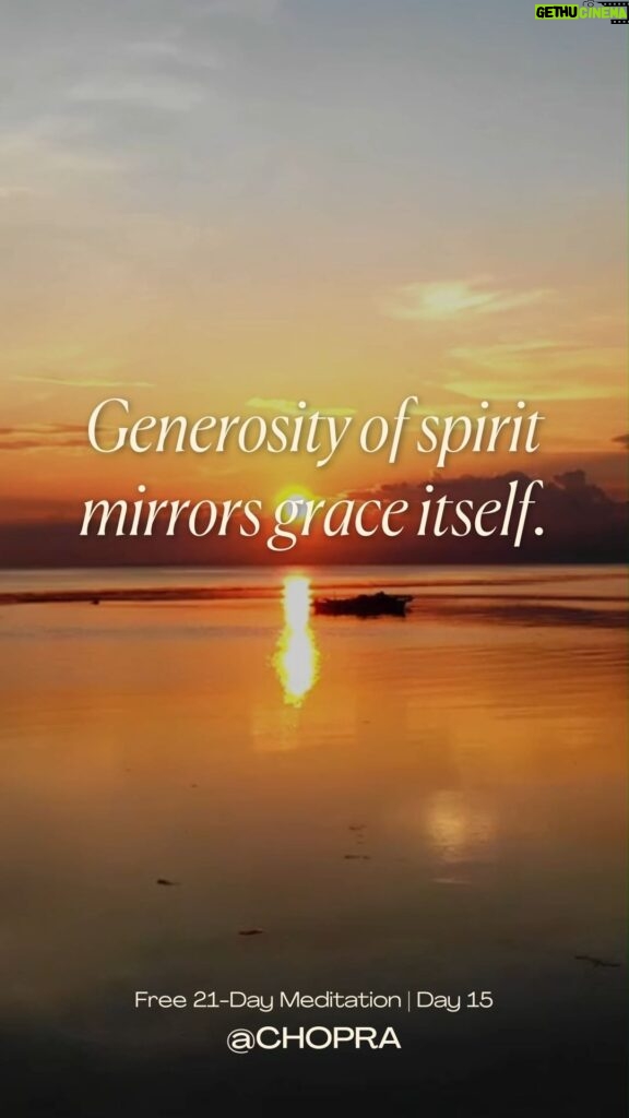 Deepak Chopra Instagram - Where gratitude leads you to an innate awareness of the interconnectedness of all that is, living in a state of grace is your most natural way of being – it's when you feel the most free, most yourself, and most at home. 🙏🏾 If you would like to open your soul to grace, you may join me on the Chopra App for Day 15 of "Manifesting Grace Through Gratitude," a FREE 21-Day Meditation Experience available now. Click the link in my bio — then scroll down to "Chopra App."