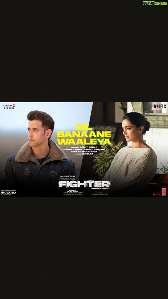 Deepika Padukone Instagram - #DilBanaaneWaaleya - Song Out Now! #Fighter in cinemas now! @S1danand @hrithikroshan @anilskapoor @viacom18studios @marflix_pictures