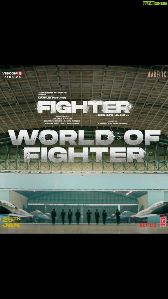 Deepika Padukone Instagram - Hundreds of people, thousands of storyboards, and years of hard work!🎬Welcome to the world of #Fighter! Book Your Tickets Now: Link in Bio! #FighterOn25thJanuary releasing worldwide. Experience on the big screen in IMAX 3D. @S1danand @hrithikroshan @anilskapoor @marflix_pictures @viacom18studios