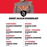 Demet Akalın Instagram – Biletixde… DA KONSERLER