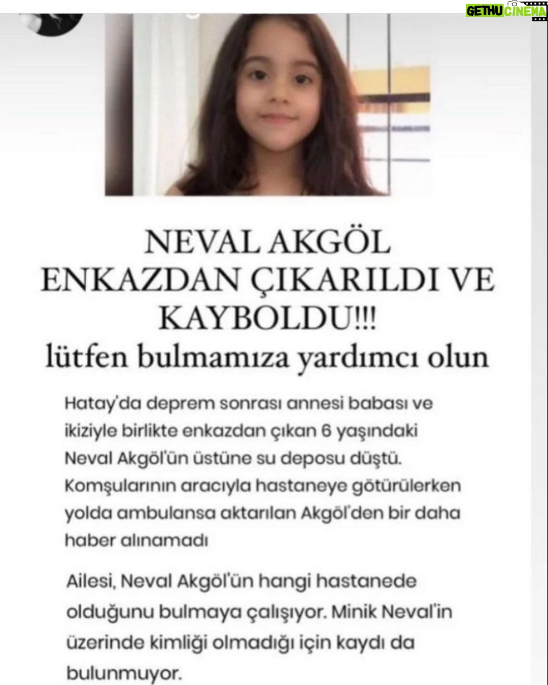 Demet Akalın Instagram - Son çare koymak zorunda kaldım… ltfen Umke’ciler sağlıkçılar !!!bira dikkatli bakın hatırlayın🥺🥺 Yalan yanlış aileyi arayıp üzmeyin ihbarlarla ltfen!!!!depremden hemen sonra ambulansa konulmuş şuuru açıkmı bilemıoruz kafasına su deposu düşmüş… komşusu ambulansa vermiş
