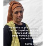 Demet Evgar Instagram – Fatma Ürün ve eşiyle bugün İslahiye’de tanıştık. 62 yaşındaki Fatma’nın üniversite mezunu bir oğlu var. Hepimize mesajı: kız çocukları okumalı!
#UNWomenTürkiye #IWD2023 #InternationalWomensDay
Today we met with Fatma Ürün in İslahiye. She is 62 and has a son. Her message to all of us is: girls should stay in school!
📷 UN Women/Sena Şar.