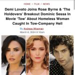 Demi Lovato Instagram - So excited to be joining this incredible project 🖤  @fullyrosebyrne @dominic.sessa @stefflaing